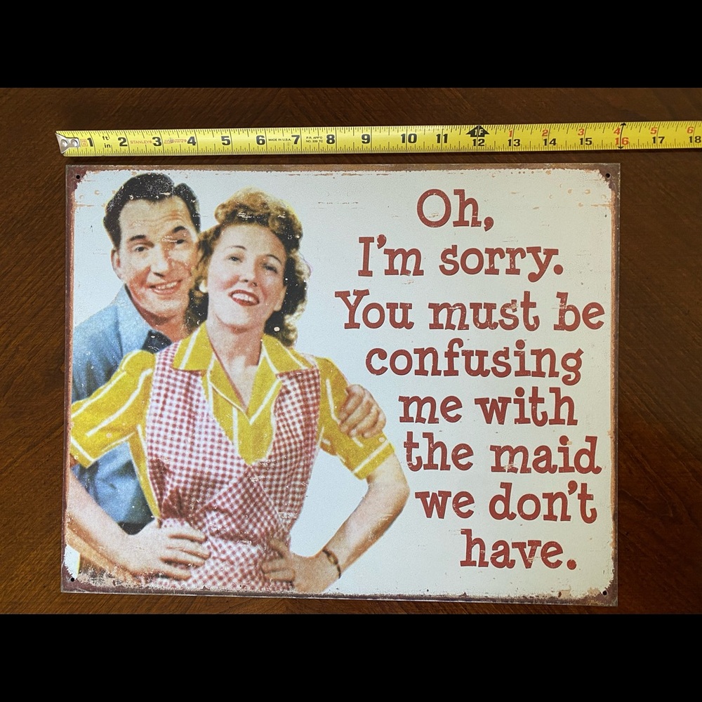 Funny Metal Wall Poster